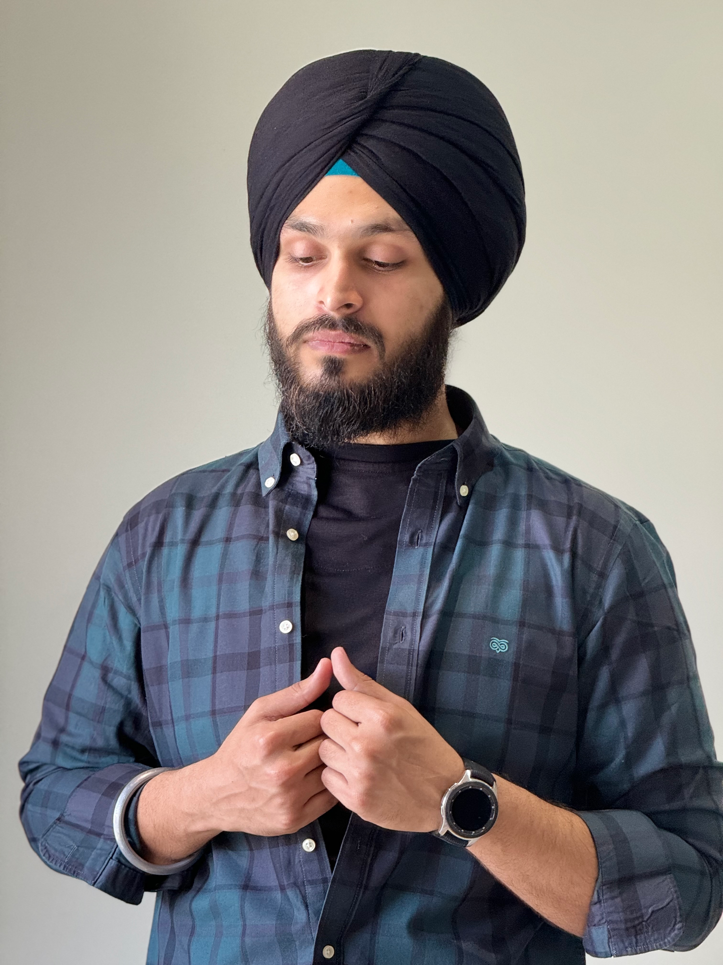 Retro Bold Green Check Shirt