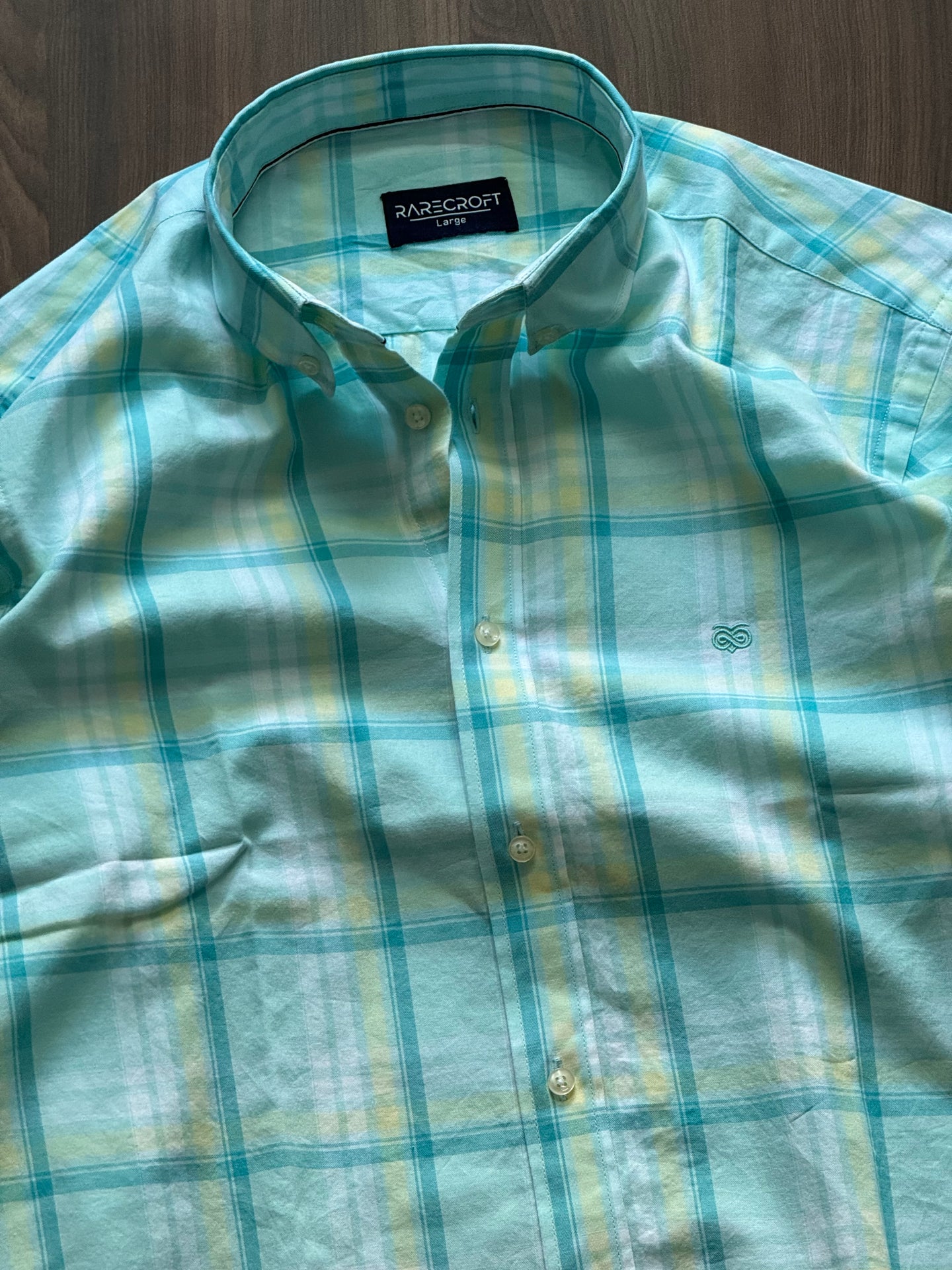 Retro Green Check Shirt