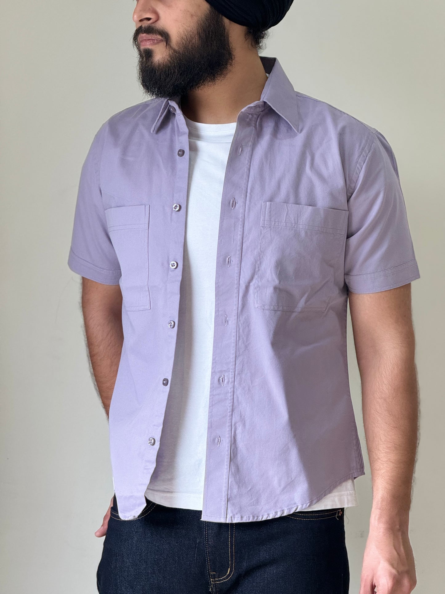 Baren Lavender Cargo Shirt